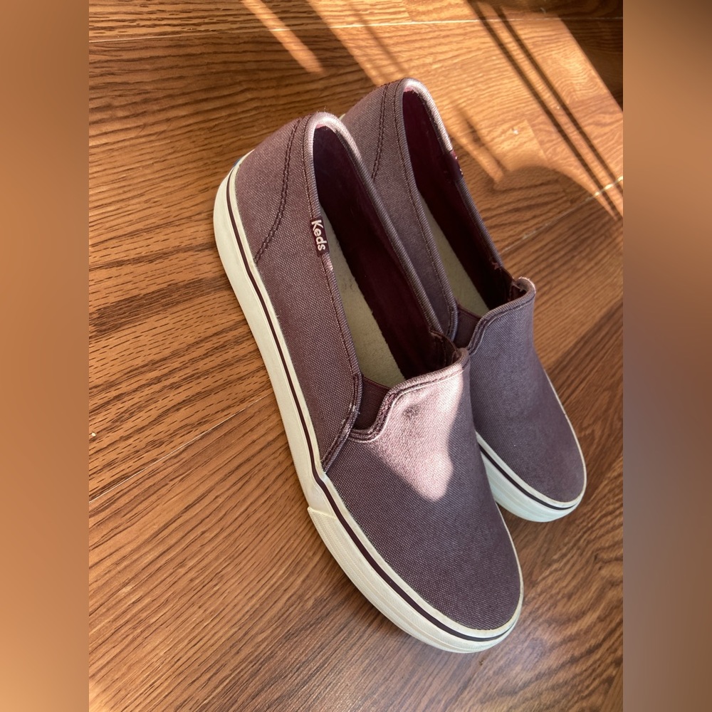 Keds Burgandy Canvas Women’s Loafers 11